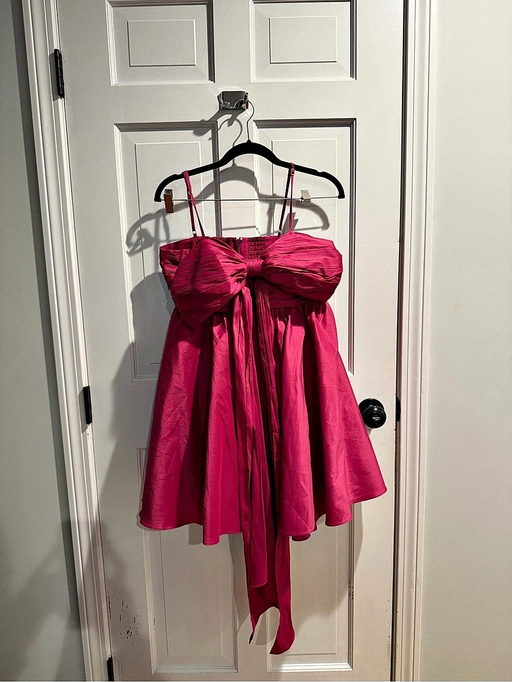 Aje Pink Bow Mini dress